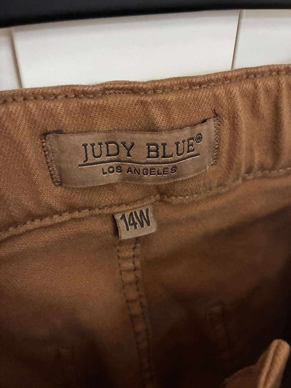 14W Judy Blue Brown, Pants Button And Draw String Closure large pockets