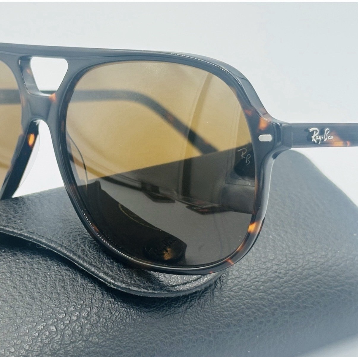 Ray-Ban Bill RB2198 Square Tortoise Brown Gradient Sunglasses 140mm