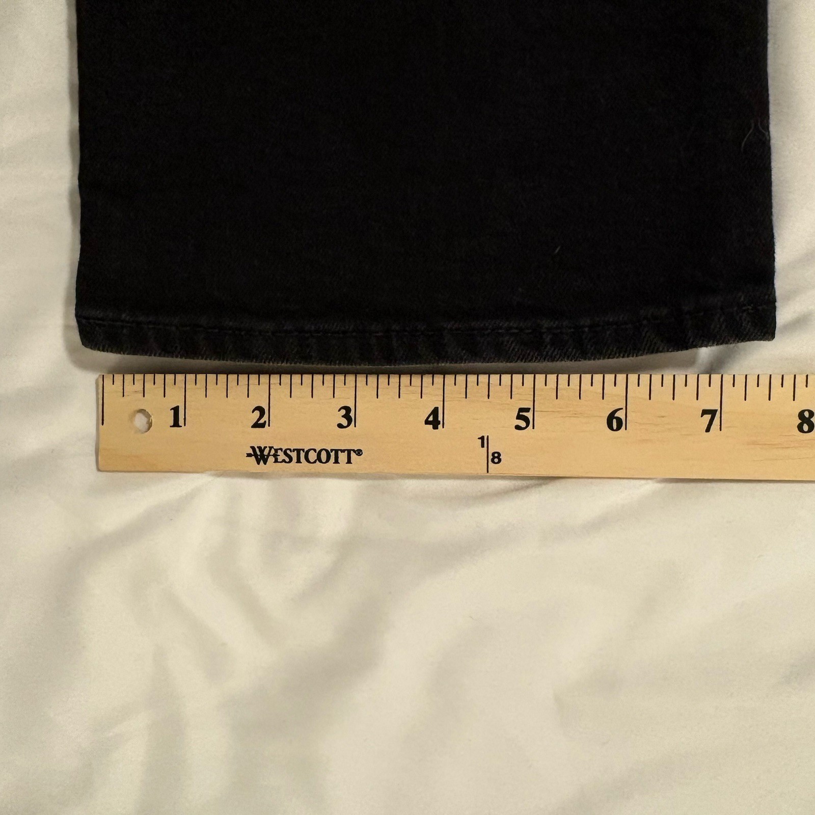 Levis 514 Straight Fit Jeans Mens 32×30 Black Dark Wash Denim Pants Red Tab
