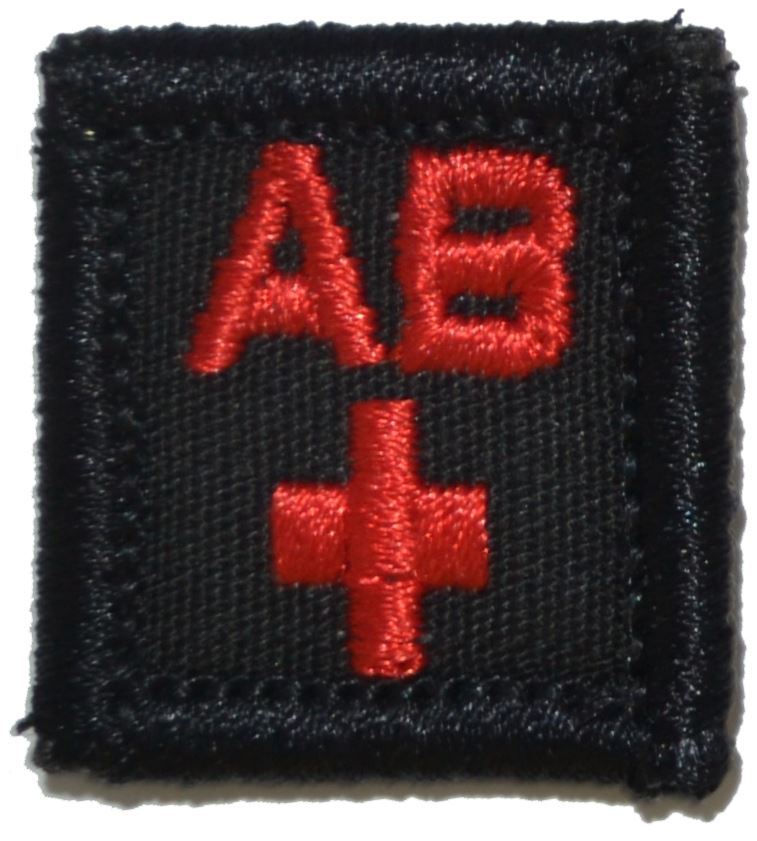 Blood Type – 1×1 Military/ Patch Hook Backing (All Blood Types) Army