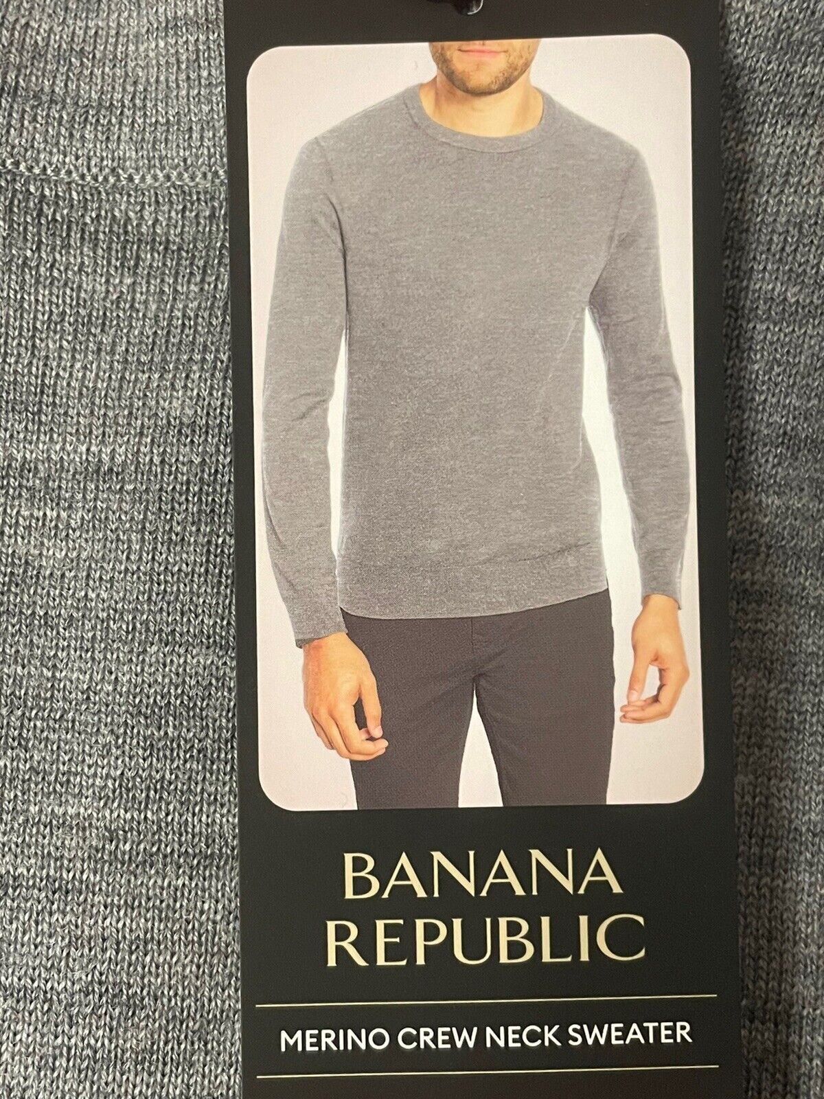 Banana Republic Men’s Merino Wool Crew Neck Sweater