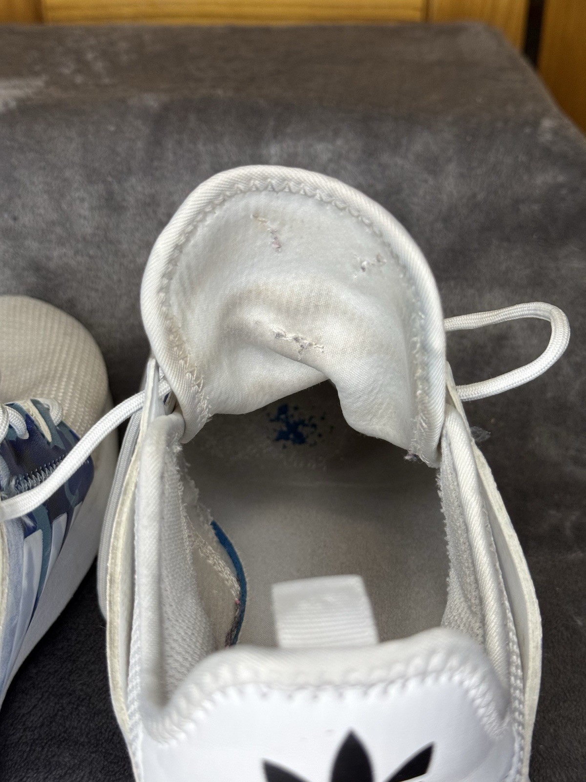 ADIDAS X_PLR White/Blue Camo Sneakers Trainer Shoes Casual Running Outdoor Sz 7
