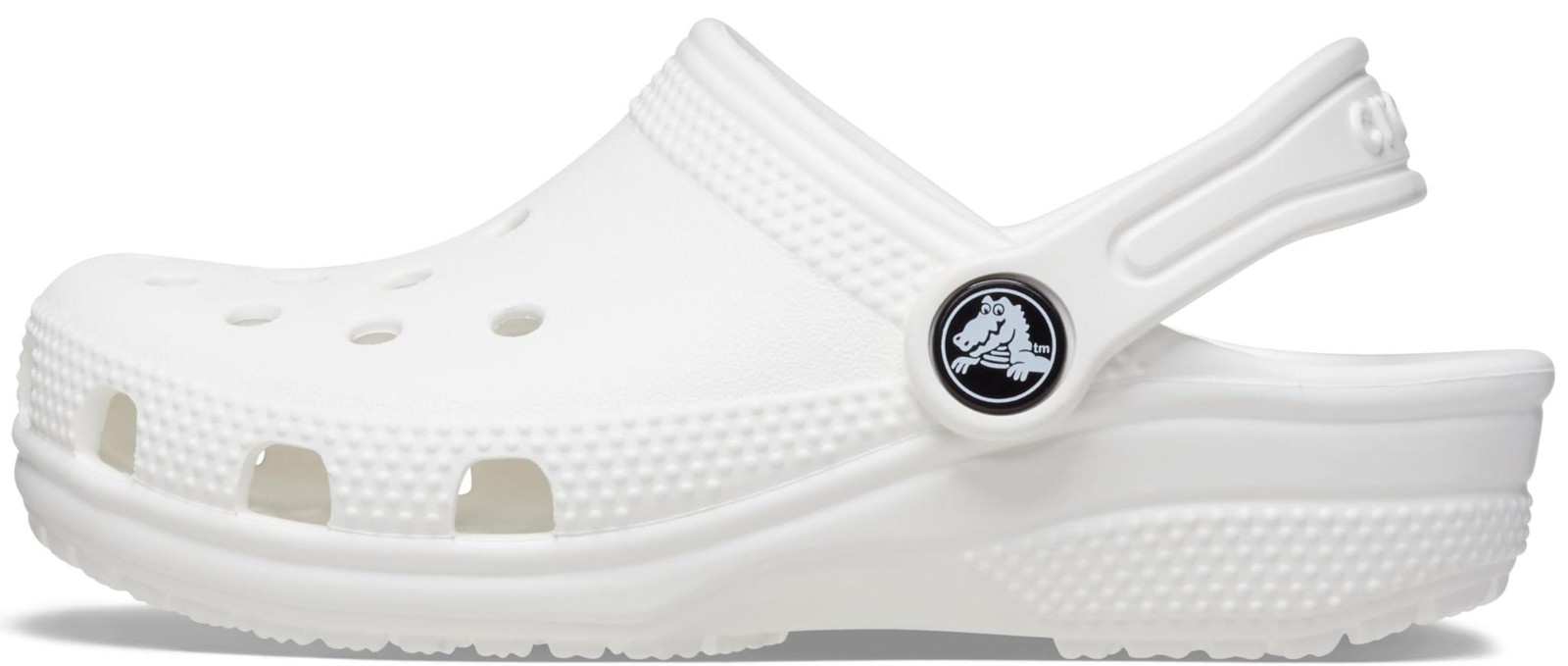 Crocs Kids’ Classic Clogs – White/White