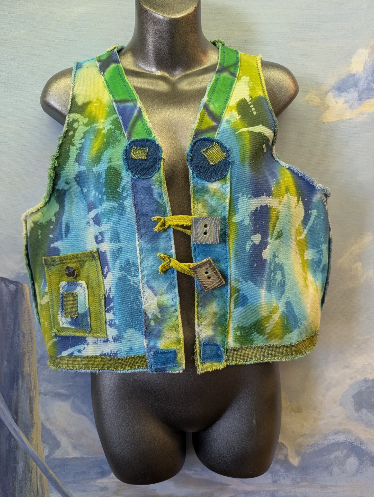 NWT Art To Wear Sylvia’s Couture Boho Vest