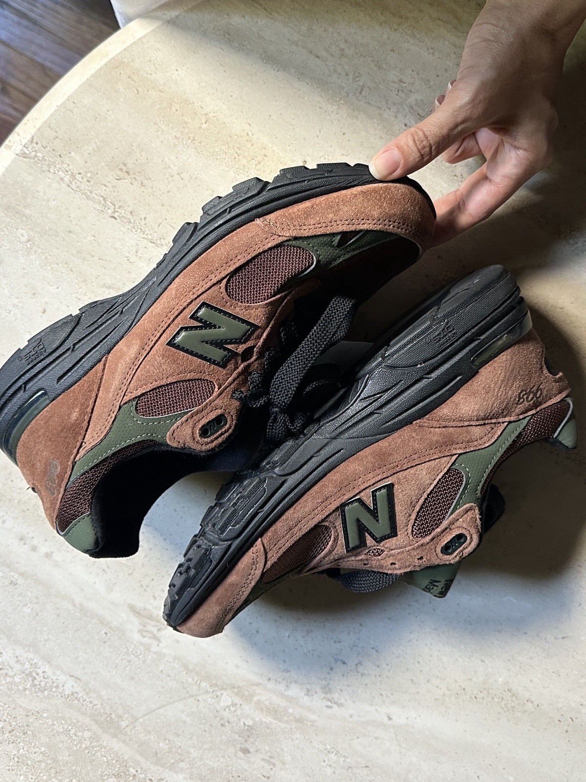 New Balance Aimé Leon Dore 993 Made in USA Beef & Broccoli MR993ALD