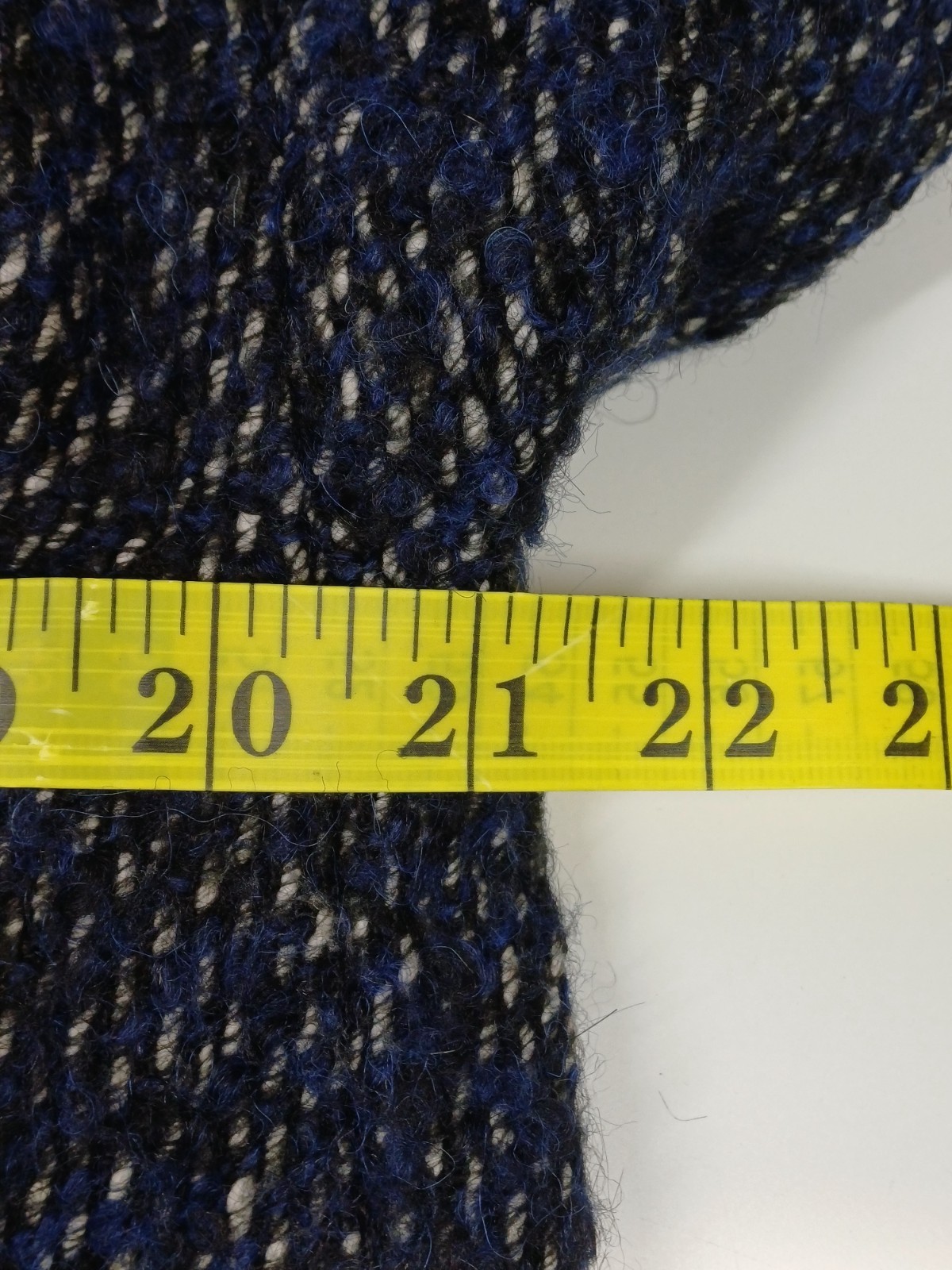 Jaeger Overcoat Womens Medium Navy Blue Virgin Wool Alpaca Blend Double Breasted