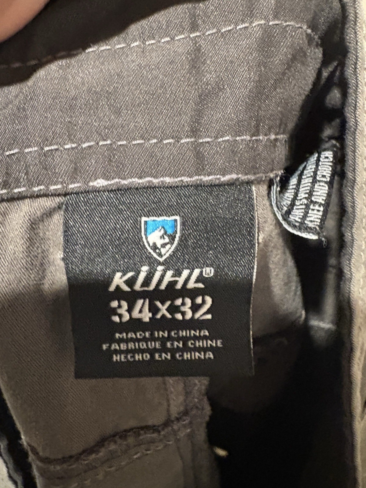 Kuhl Konfidant Air Pants Mens 34×32 Gray Distressed Outdoors Hiking 5098