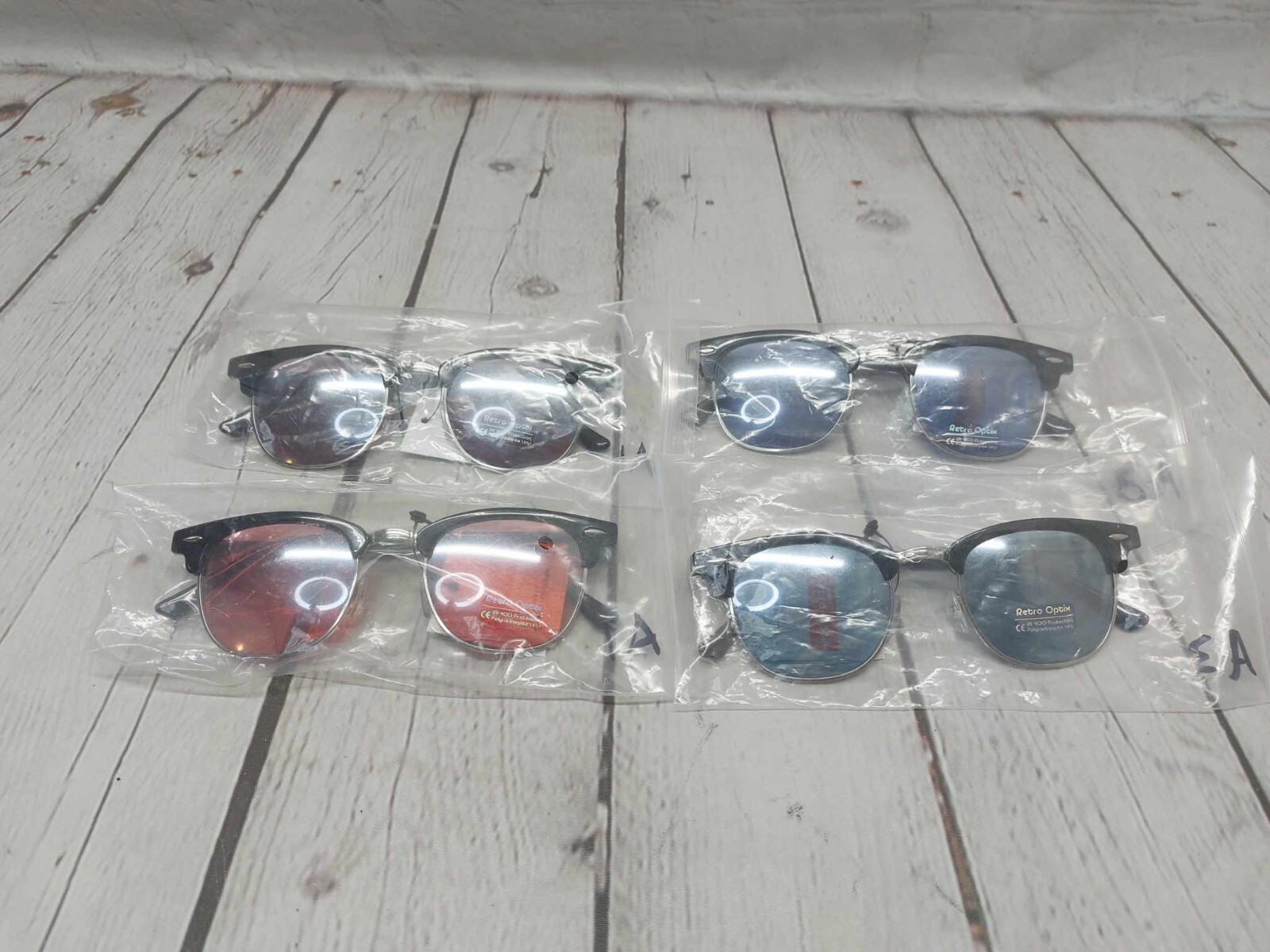 Womens Retro Optix Clubmaster / Browline Sunglasses (Your Choice)