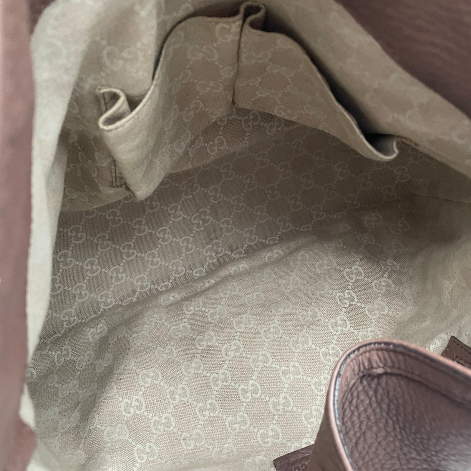 Authentic GUCCI Bamboo Tote Bag Leather Pink Gold Hardware Elegant Classic