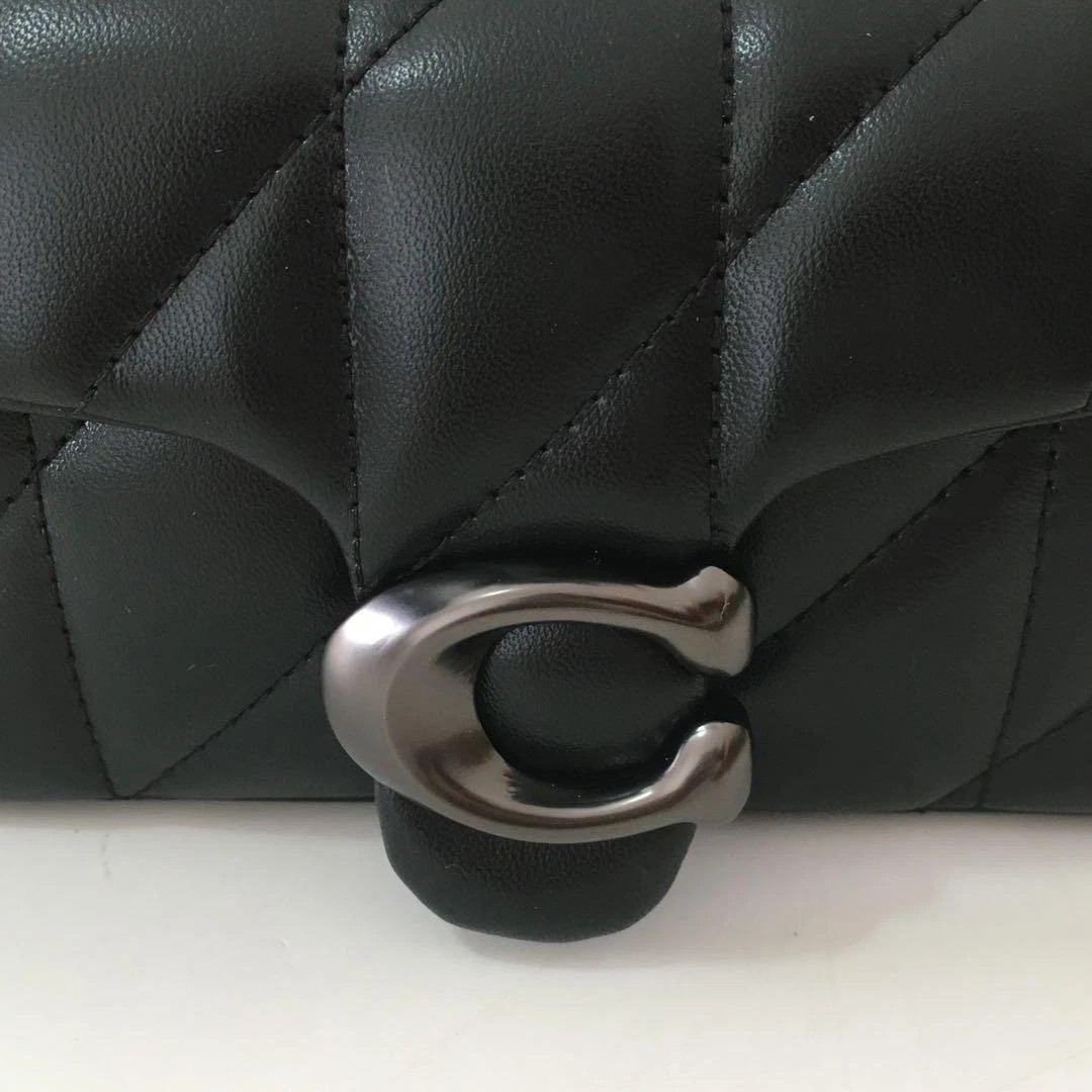 COACH Tabby CP149 Shoulder Bag 20 Quilted Black Silver NEW