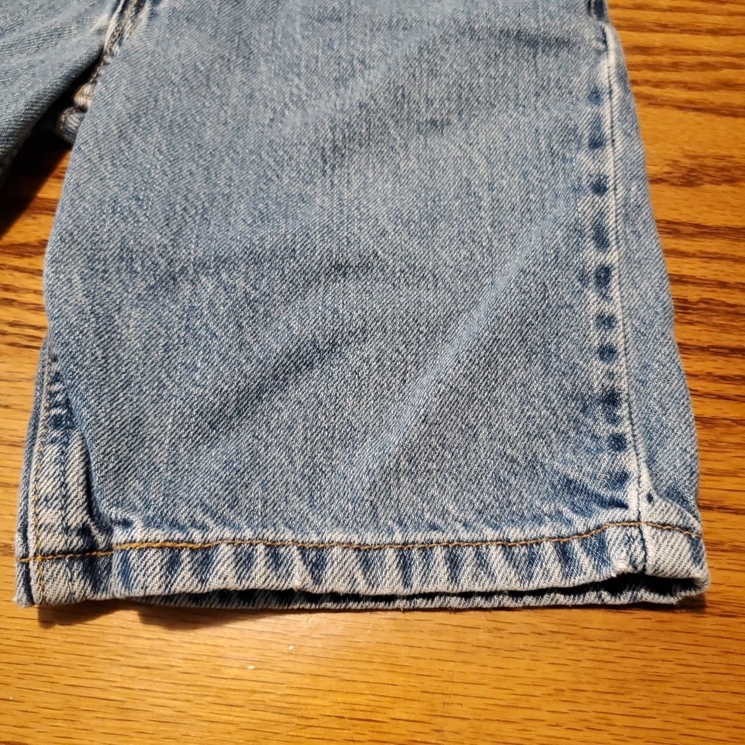 Vintage Levi’s 550 Blue Denim Jean Shorts 7X Reg Kids Red Tab Vintage