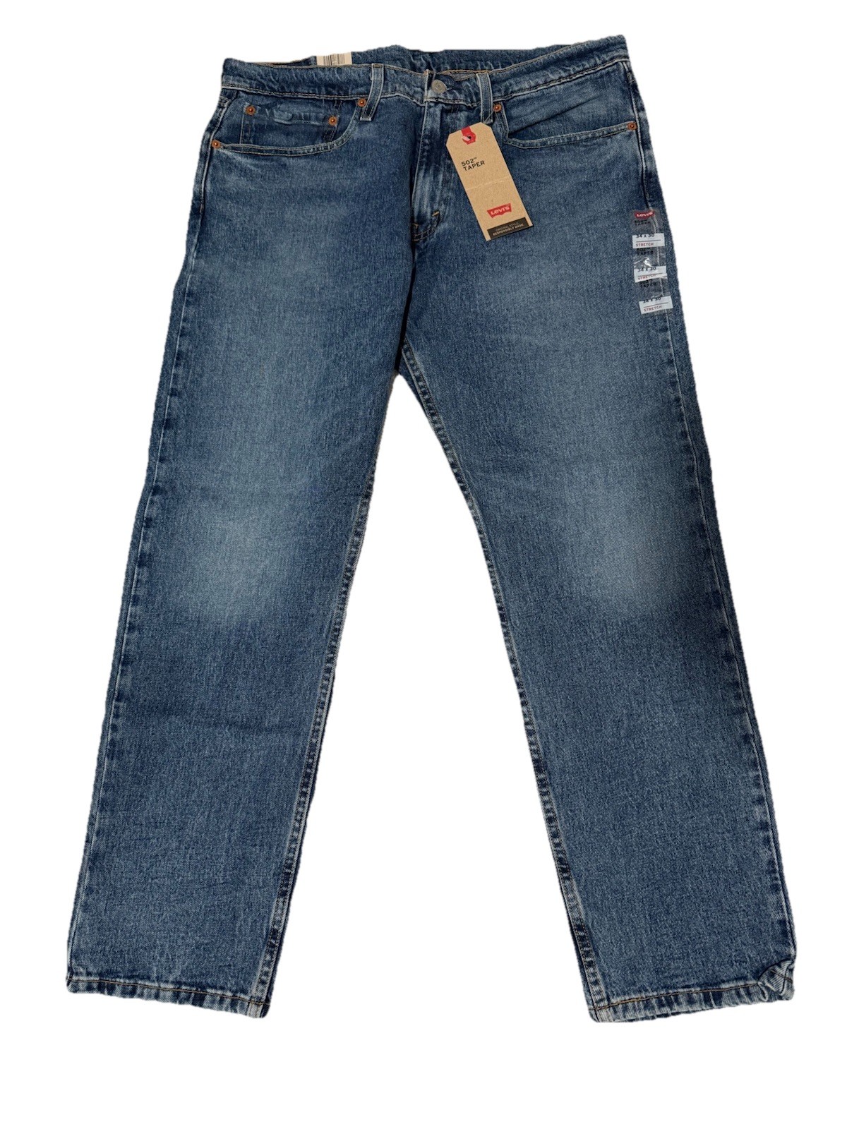 Levi’s Men’s Blue Denim Tapered Stretch Jeans Water Less