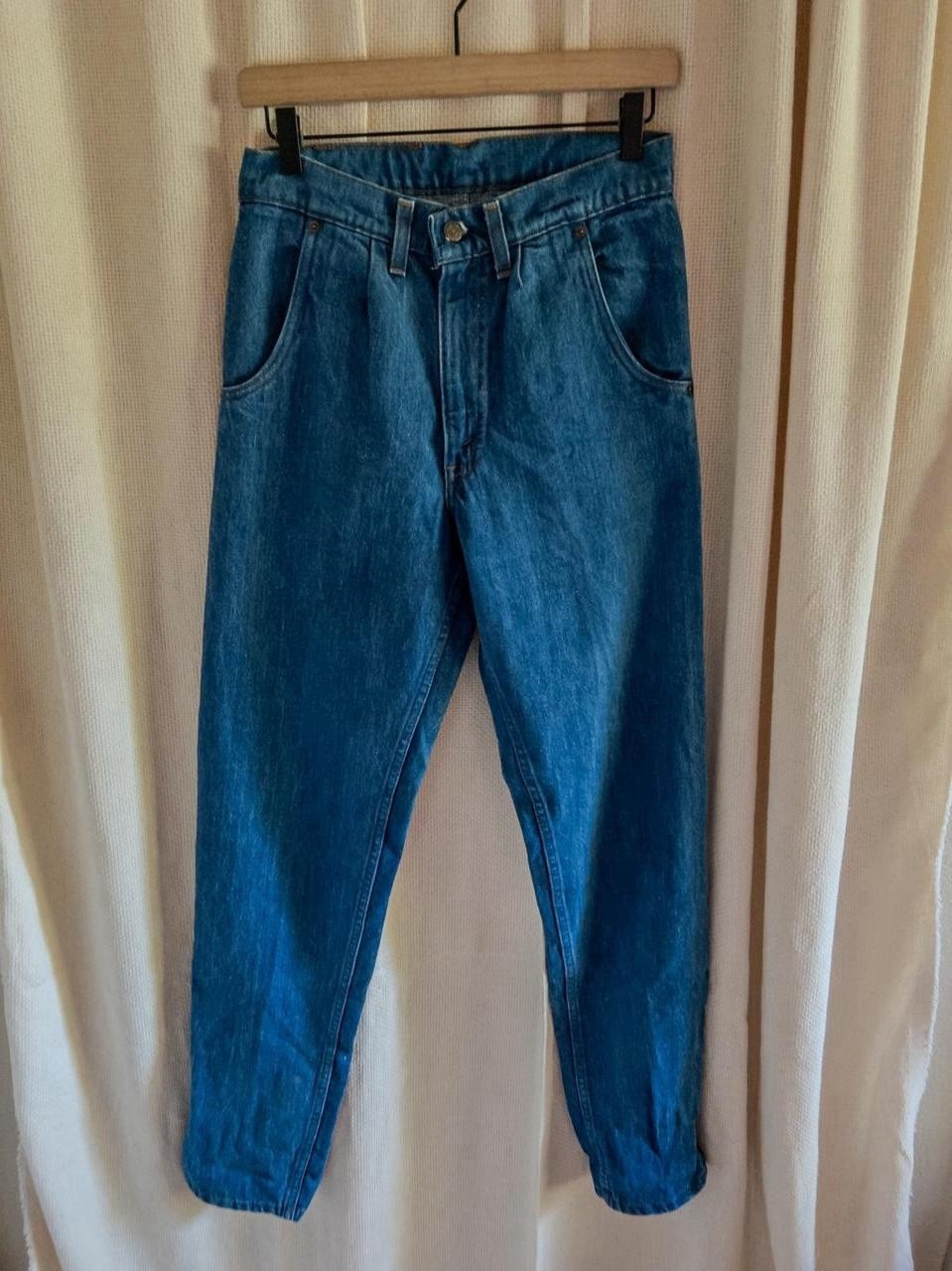1985 Levi’s Orange Tab 30W 36L 520 Straight Leg Indigo Jeans Vintage 515 Factory