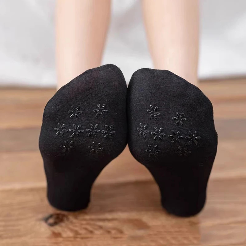 5 Pairs Crew Socks Women Lace Invisible Summer Transparent Short No-Show Ankle