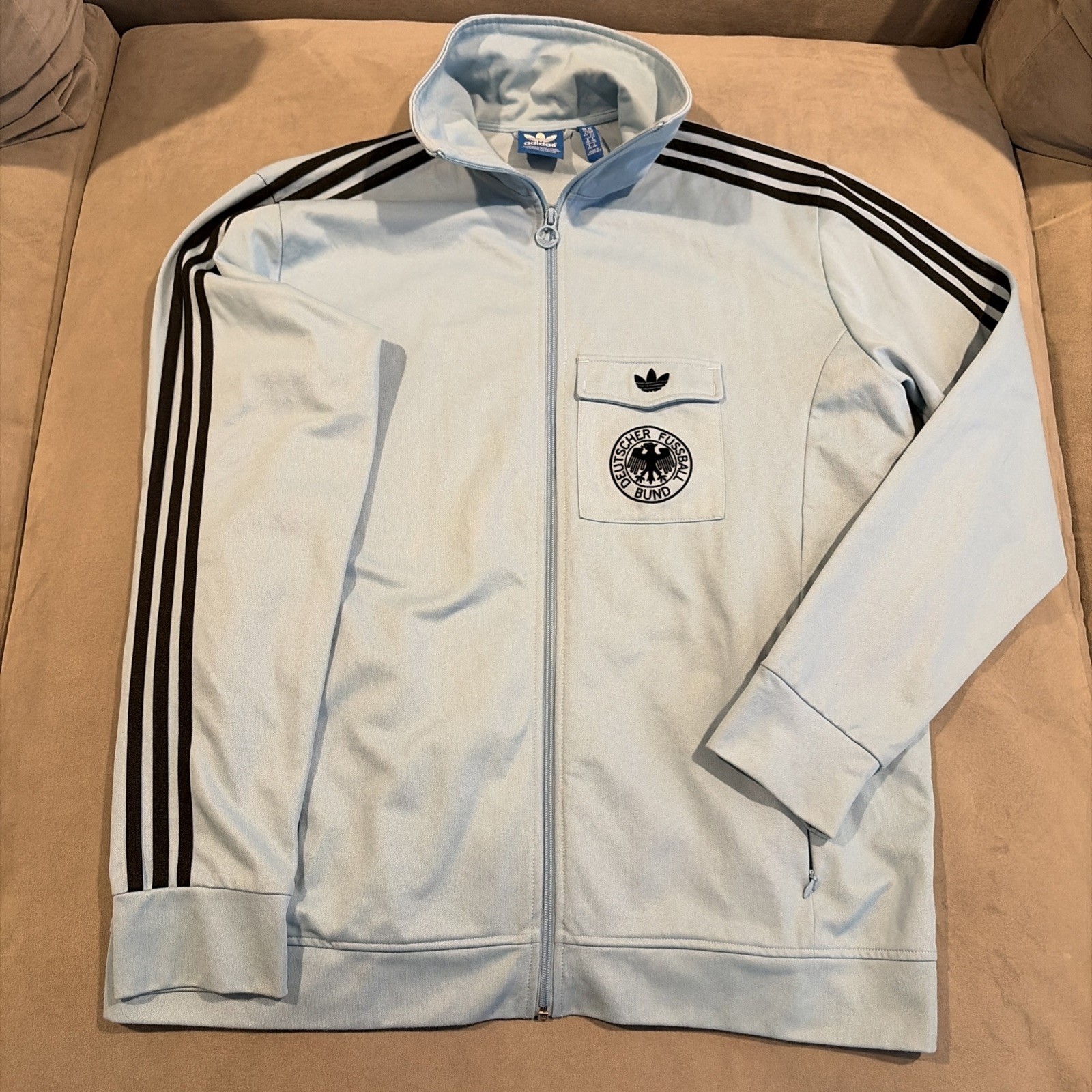 RARE- ADIDAS- Germany- Franz Beckenbauer Der Kaiser- Full Zip Track Jacket- XXL