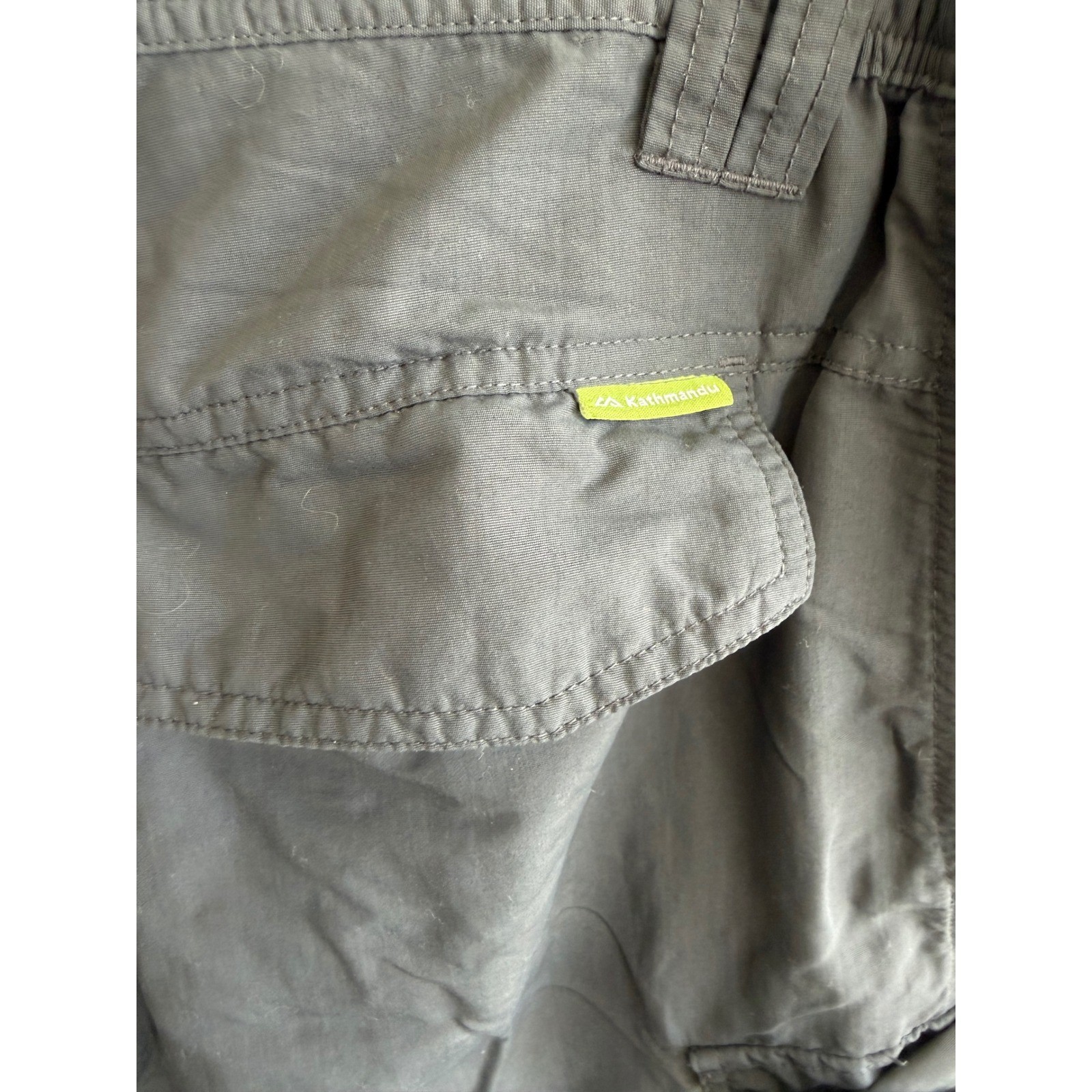 Kathmandu No Fly Zone Convertible Cargo Pants Mens XL Gray Hiking Outdoor 36×31