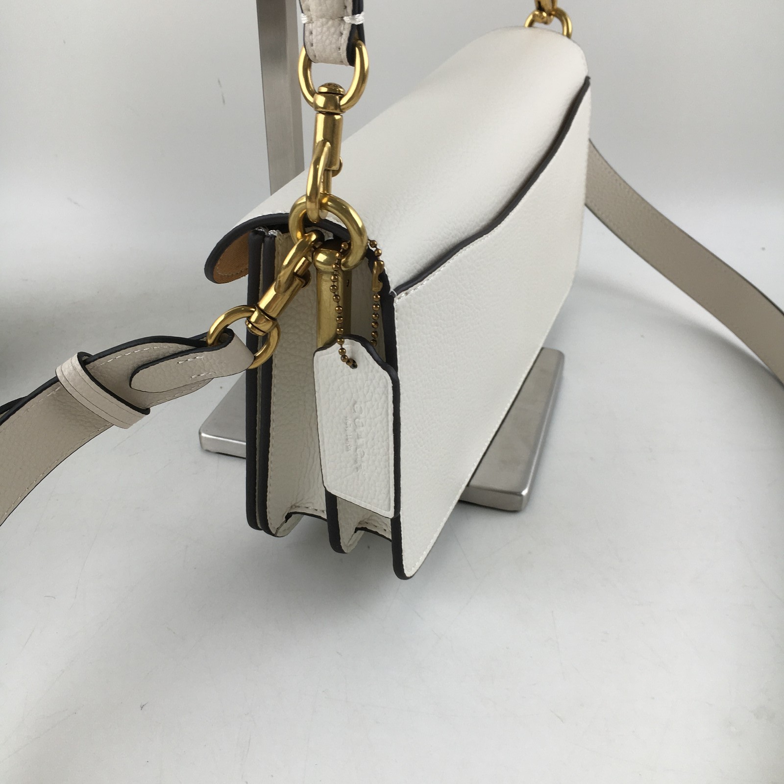 Coach Tabby Shoulder Bag 20 CM546 Chalk White Gold HW Outlet New Japan