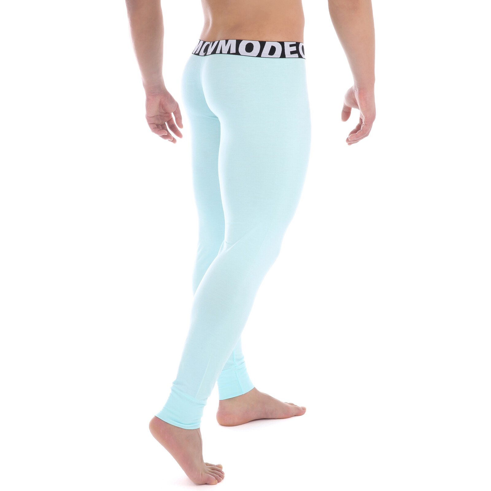 Men Long Johns Thermal Underwear Leggings Open Crotch Pants Pajamas Modal