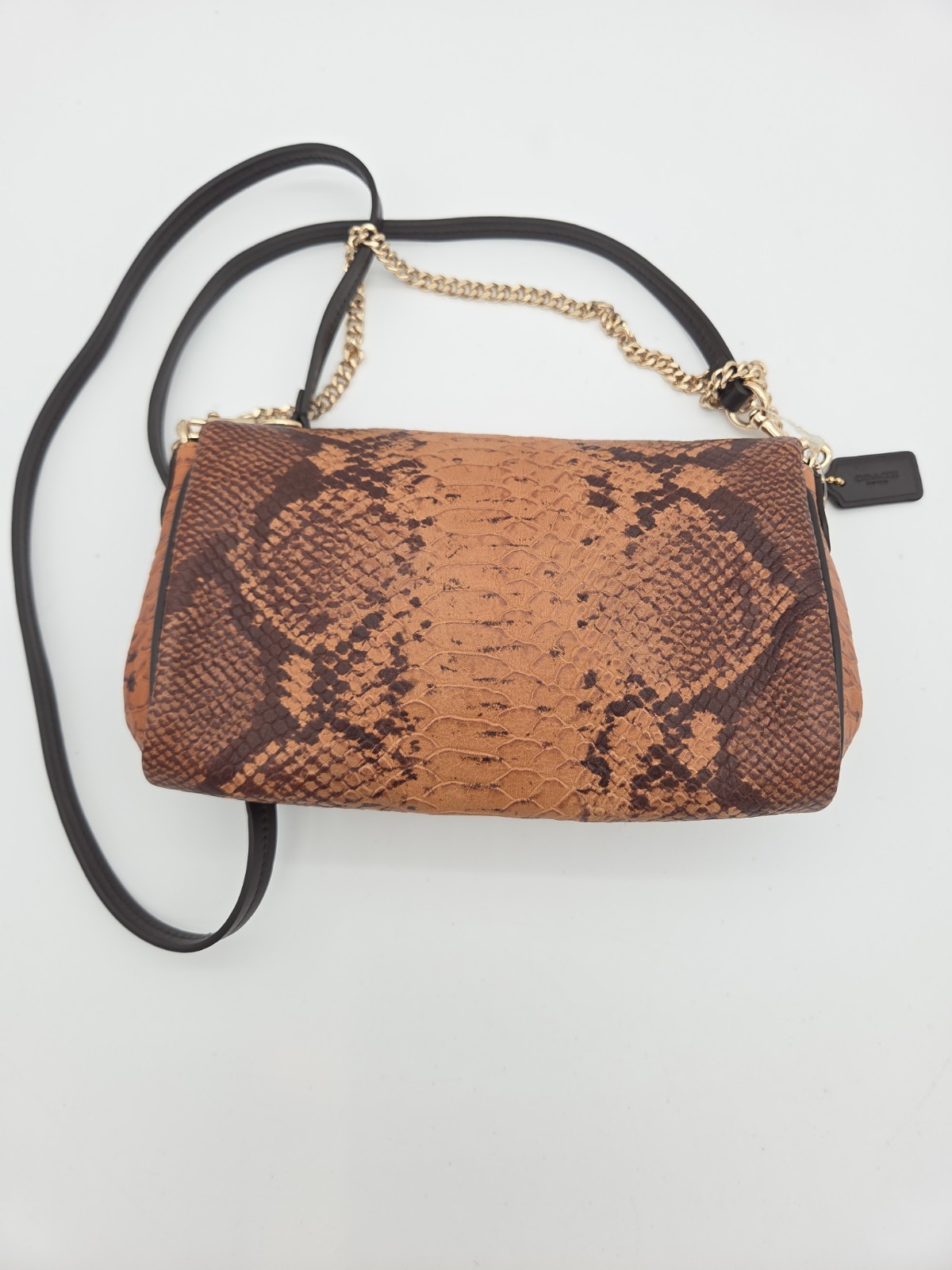 Coach Snake Mini Ruby Crossbody Handbag 35555 IM(Light Gold)/Natural Vtg 90s Y2K