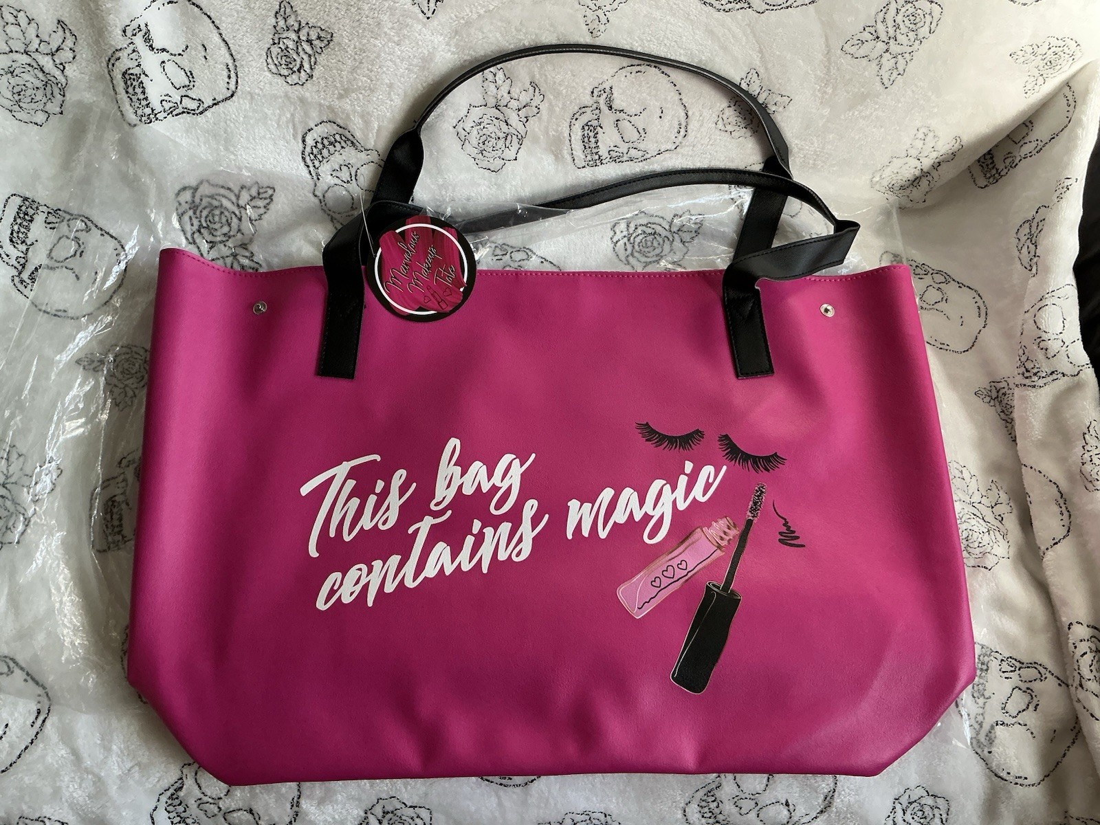 New Large Pink Tote With Words “This Bag Contains Magic” For All Occasions