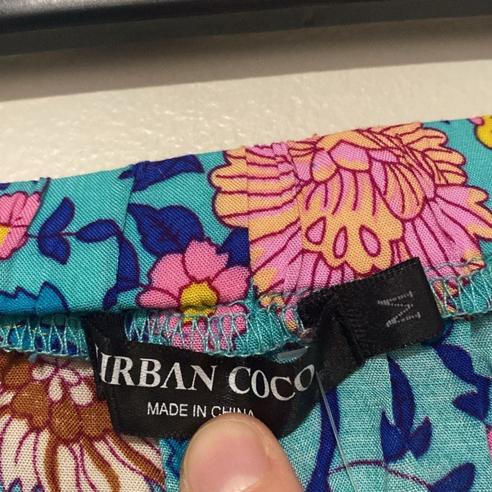 Urban Coco Floral Boho Aztec Print Pattern Circle A-Line Tiered Skirt – Size M