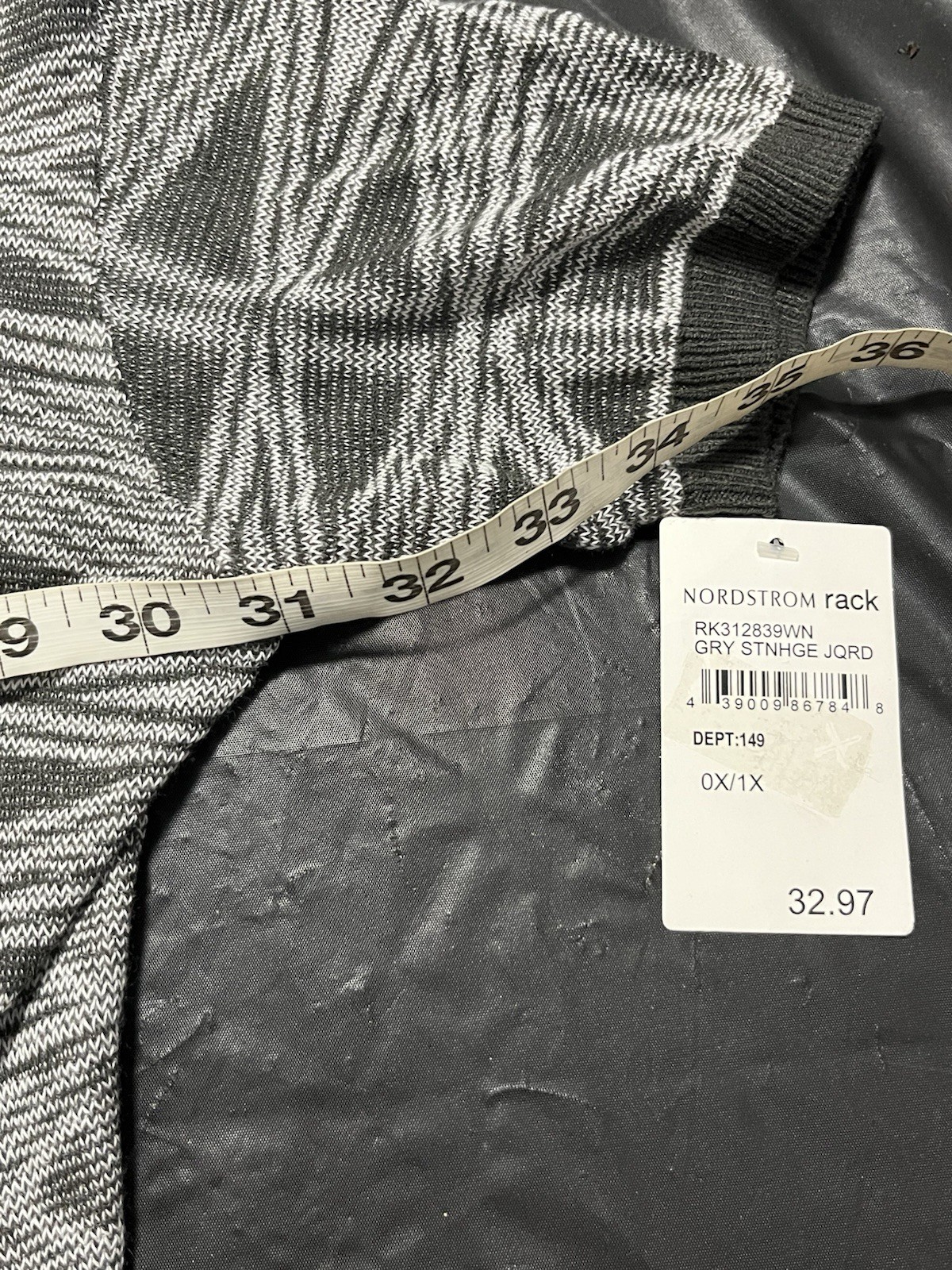 New Nordstrom Rack Lightweight Cardigan Sweater Open Front Grey Womens OX / 1X