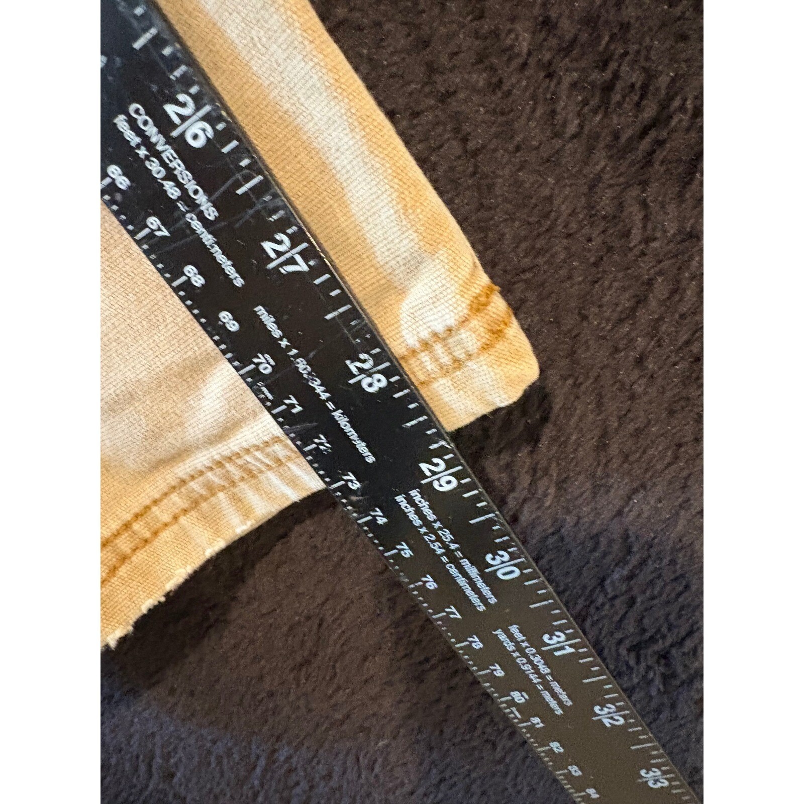 Walls Work Pants Mens XL Beige Insulated Flannel Lined Carpenter Style XL