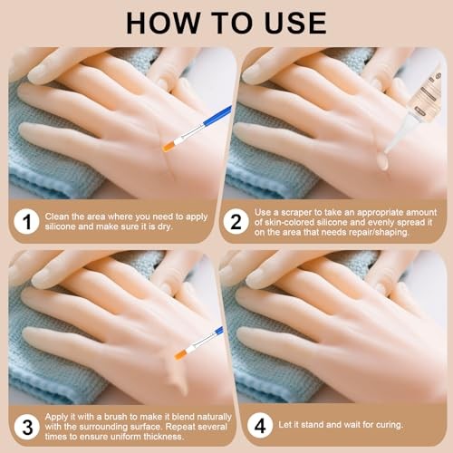 Silicone Adhesive Skin Color Silicone Adhesive Glue for Skin Doll Repair Soft