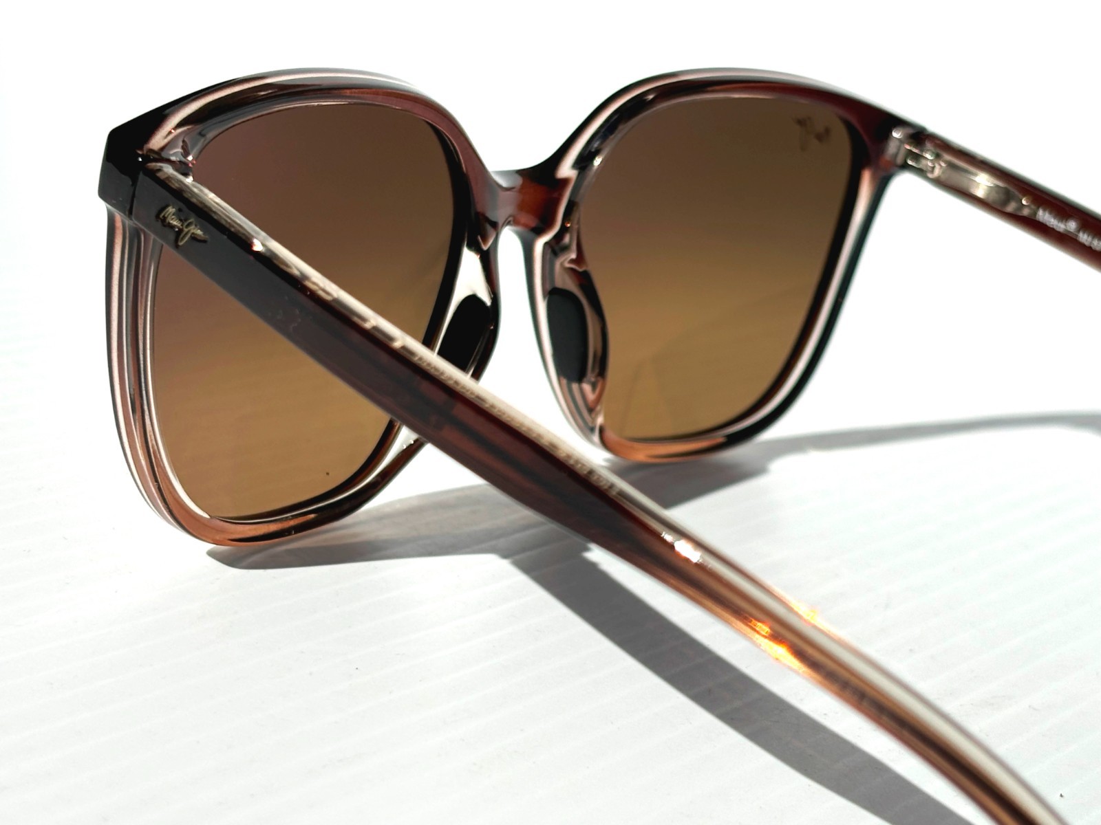NEW Maui Jim GOOD FUN Rootbeer Fade POLARIZED HCL Bronze GLASS Sunglass HS871-01