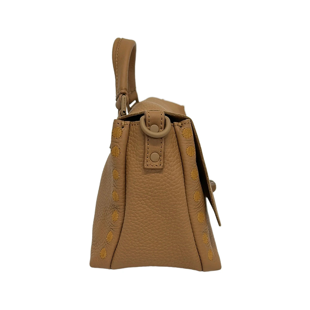 ZANELLATO Postina Baby Brown Leather Handbag