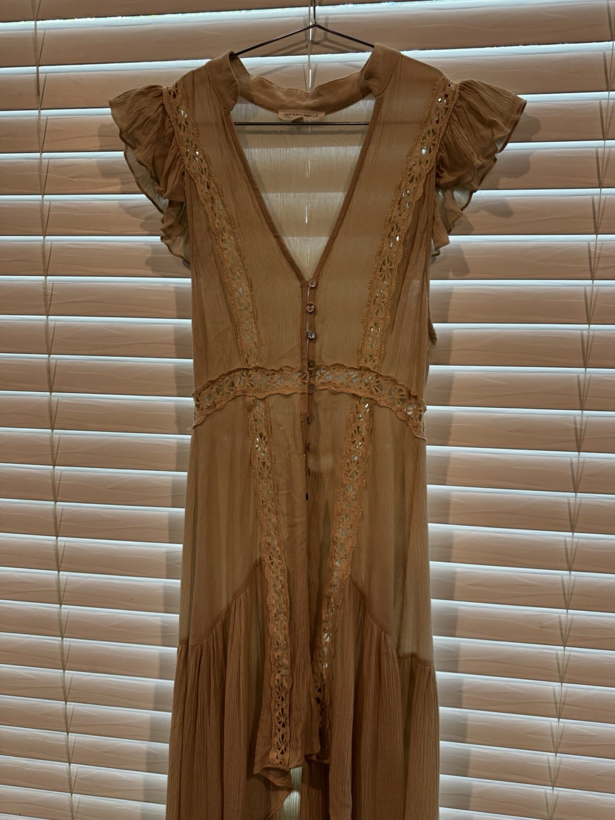 Womens Coverup Maxi Top Dress Layer S Crochet Sheer Bohemian Hippie Festival