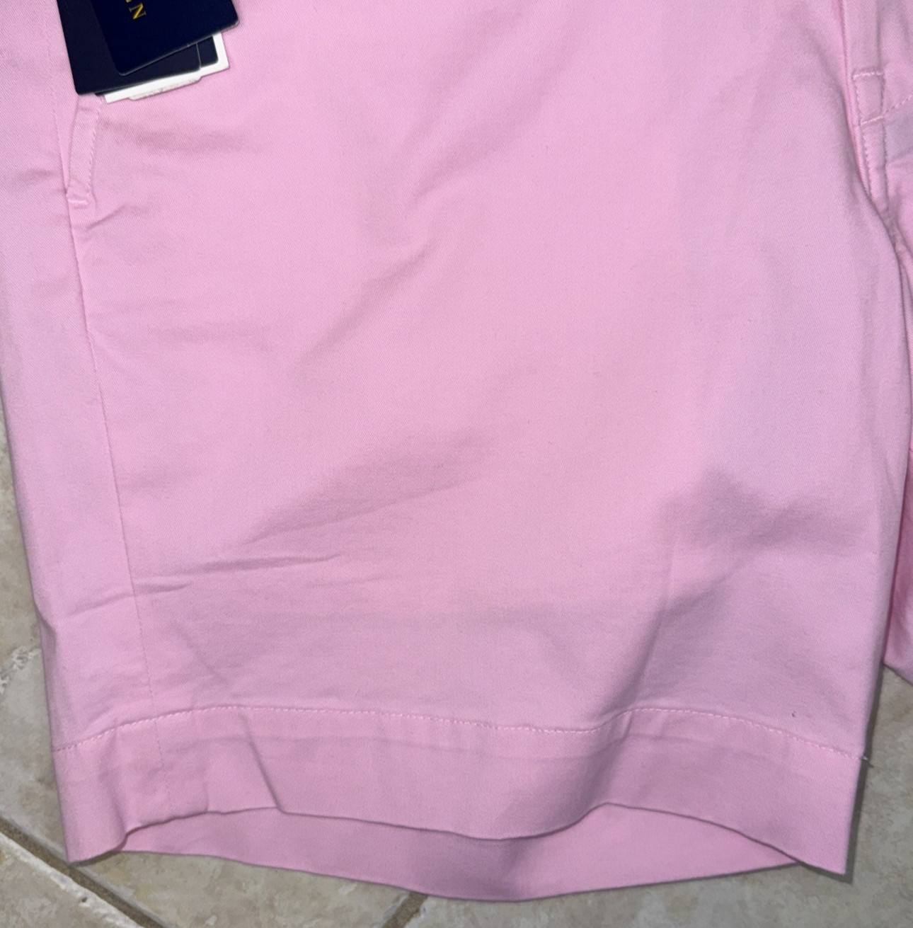 Polo Ralph Lauren Mens 33 Stretch Classic Fit 7″ Shorts Pink w/ Blue Pony NWT