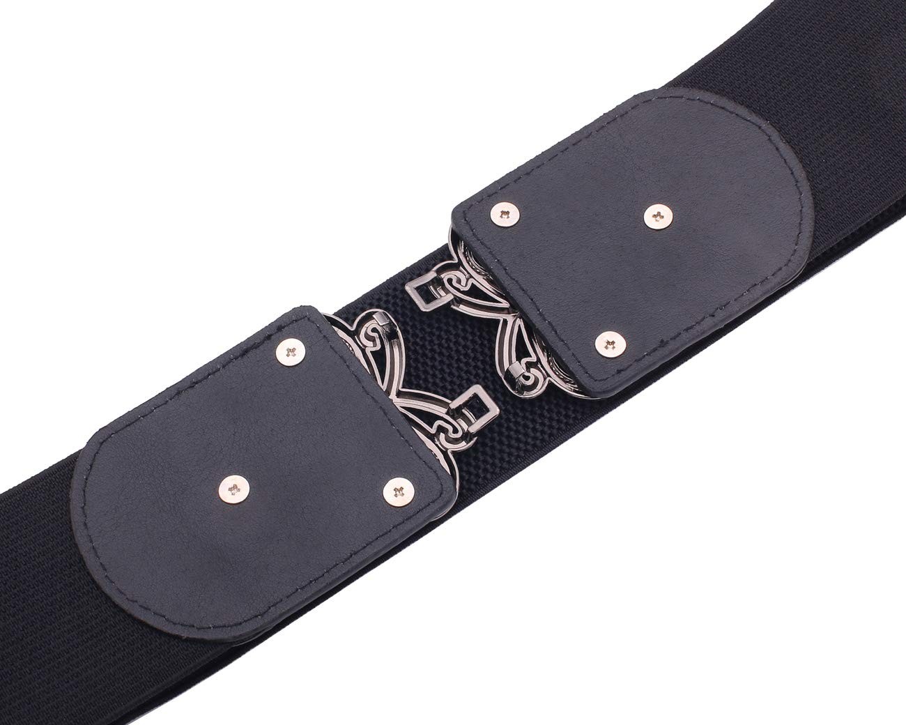 Womens Wide Elastic Stretch Waist Belt Retro Cinch Belt