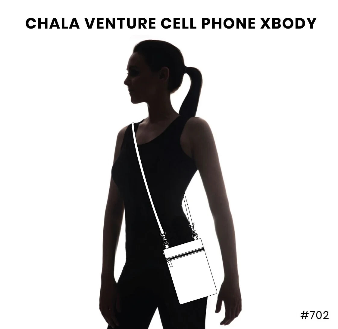 Chala Venture Nylon and Faux Leather RFID Crossbody Purse – Pawprint, Gray NWT