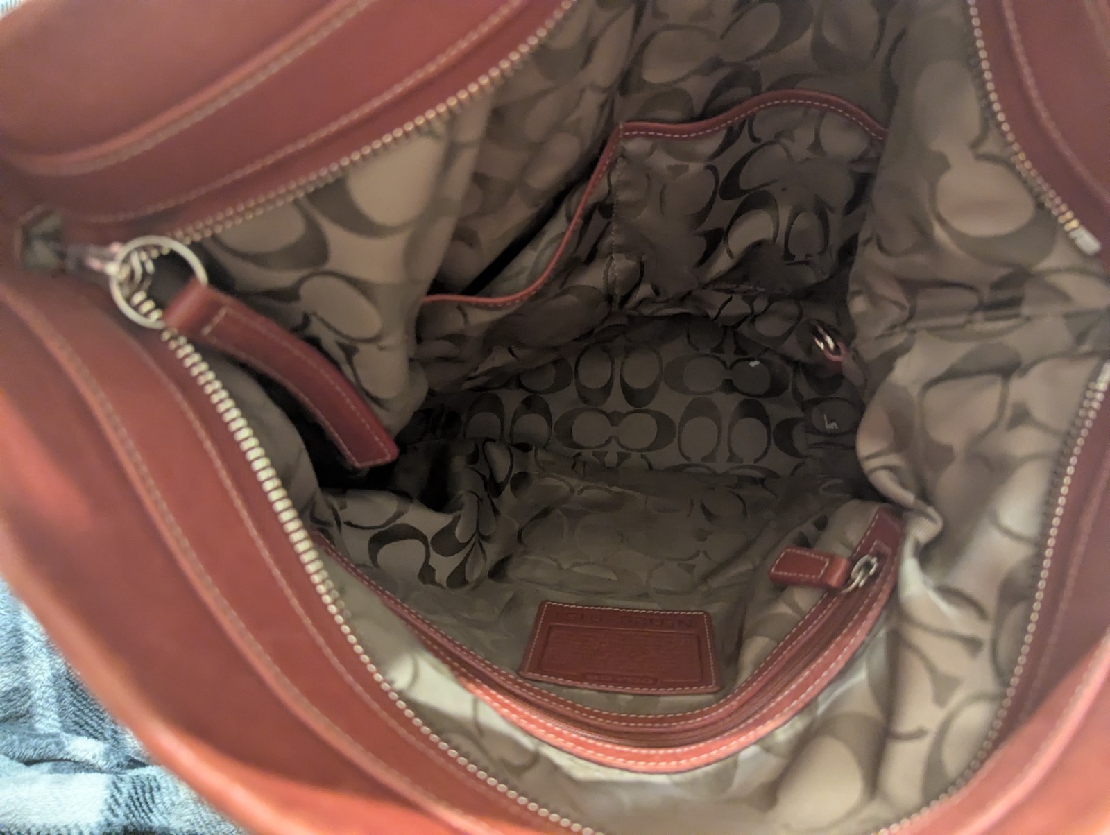 Coach Red Bleecker Bucket Signature Legacy Vintage Shoulder Bag No D2S-9151