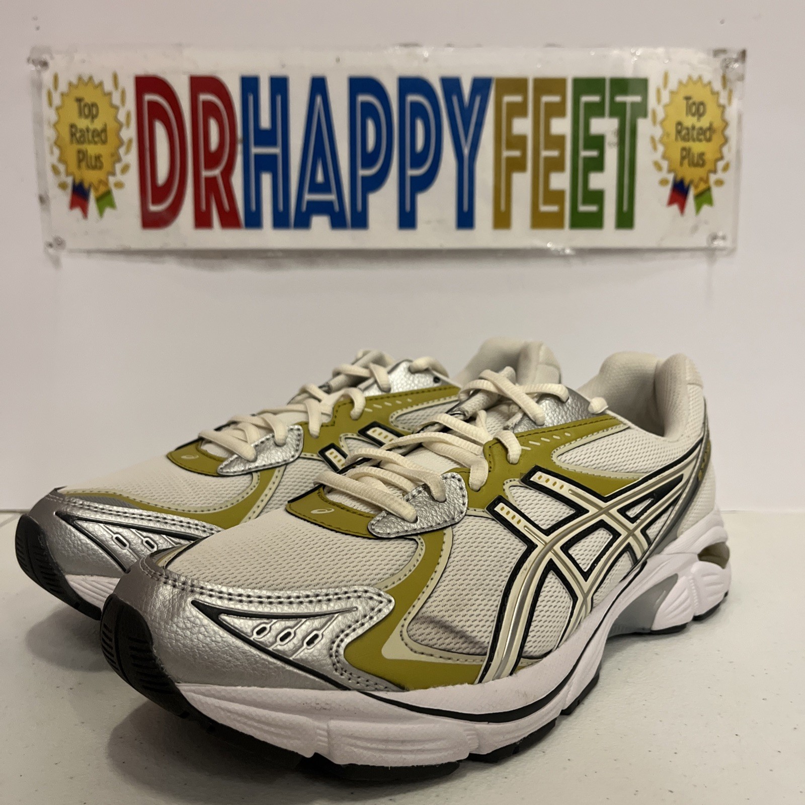 Asics GT-2160 Men’s Running Shoe Cream/Dark Mustard 1203A320 108 New