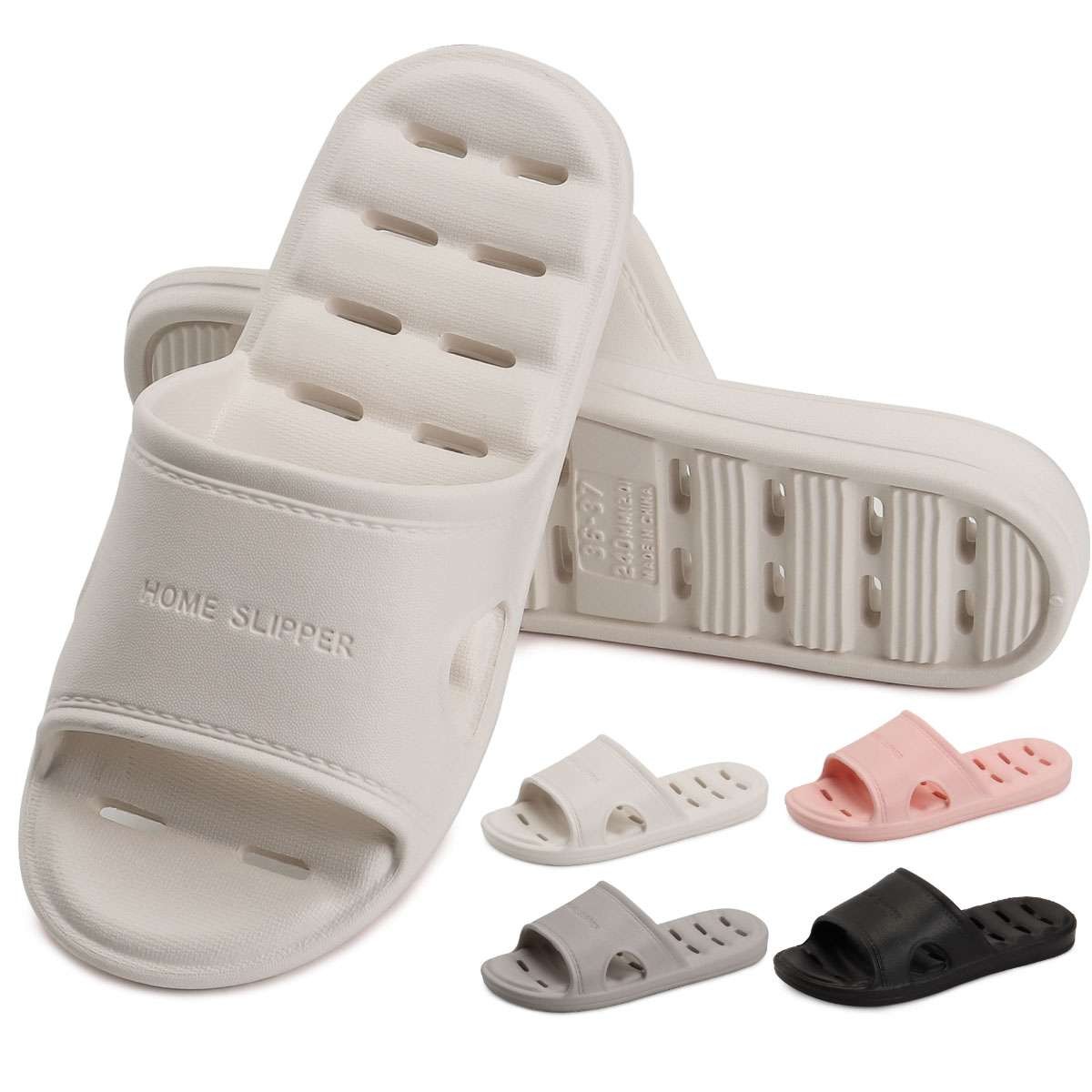Womens Mens Soft Slippers Bath Shower Non-Slip Bathroom Sandals Outdoor Shoes