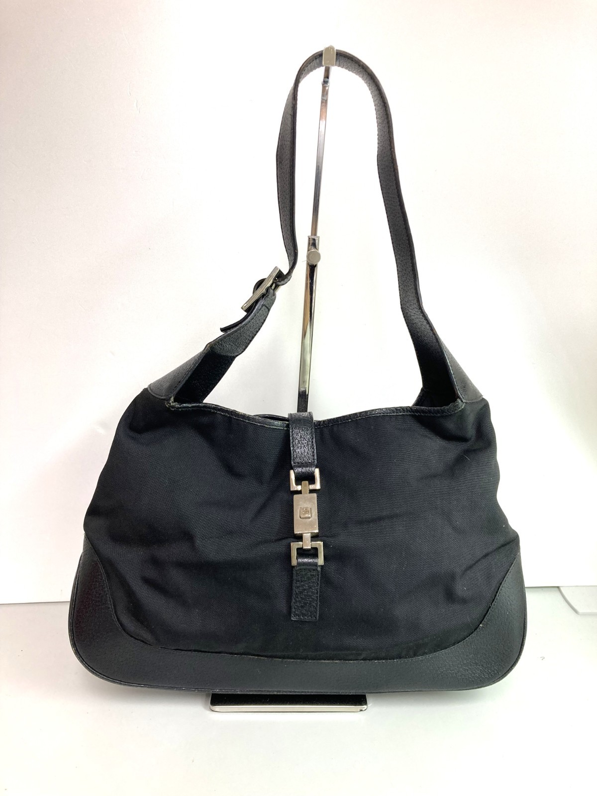 used GUCCI Jackie hobo One Shoulder Bag 001・3306・002053 Black Leather 32325
