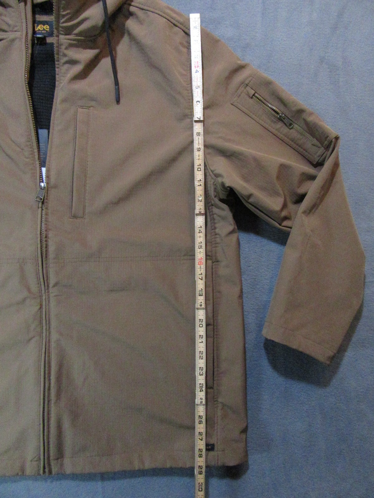 Lee Brown Men’s Jacket; hoodie; Zipper; NWT; Size L; (149)