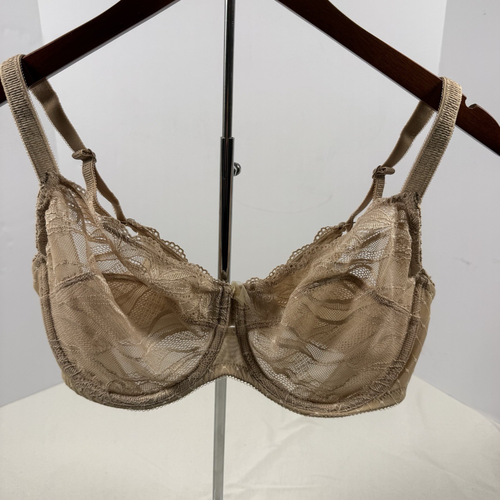 Wacoal Reveal Full Busted Underwire Bra 855115 Unlined Nude Beige 38DD