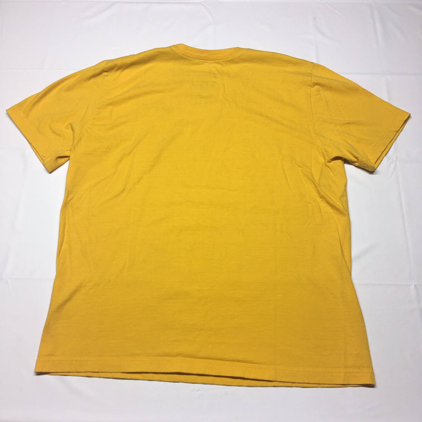 Vintage Nike T-Shirt Mens Large Yellow Swoosh Logo Sportswear Y2K Athletic Blank
