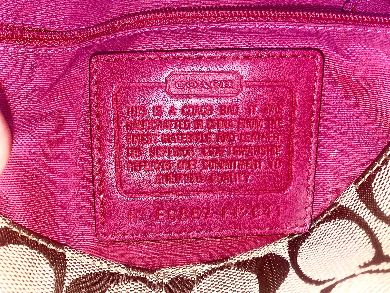 Vintage Coach Signature Stripe Flap /SoHo Shoulder Bag (style 12341), 2006–2007