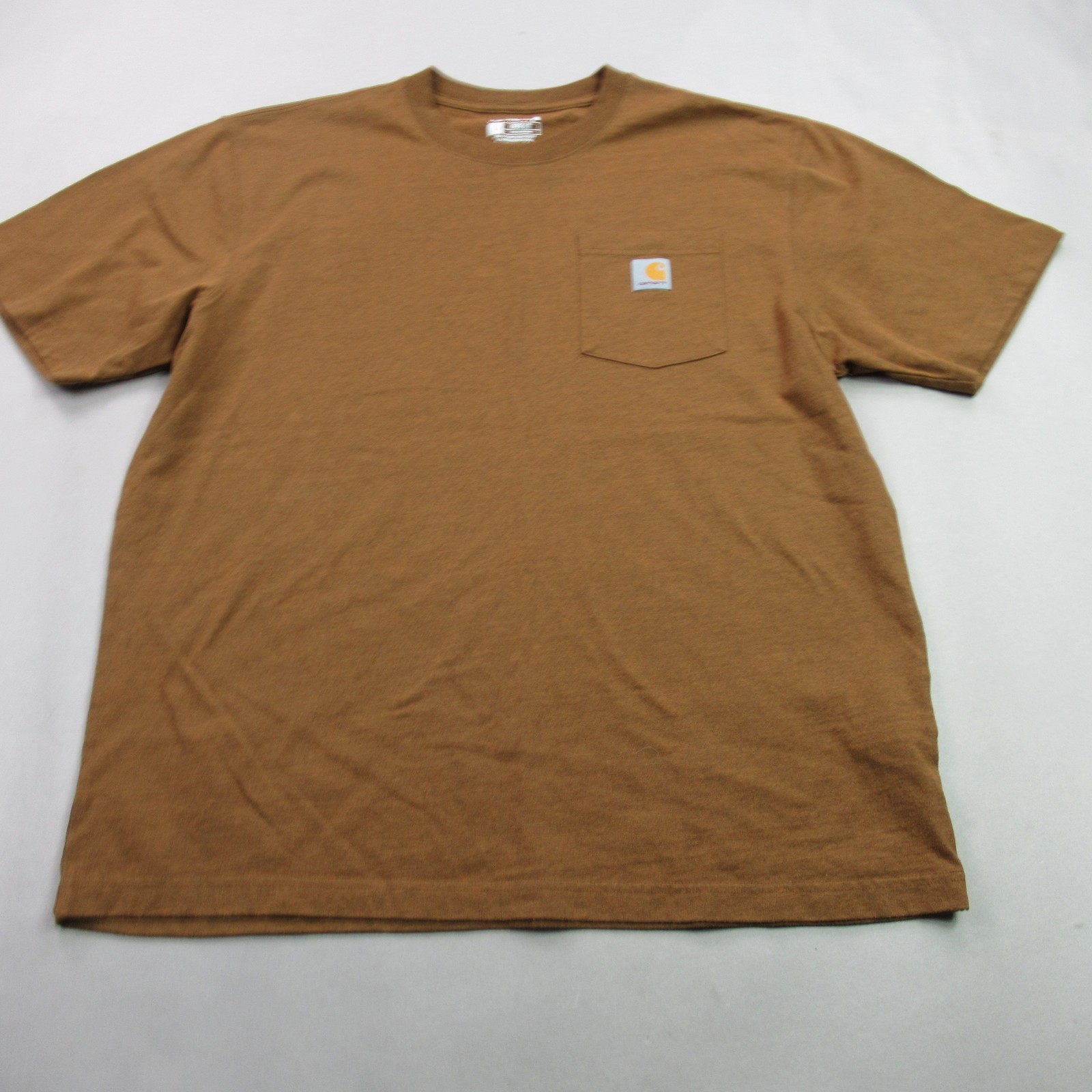 Carhartt Men’s K87-M Pocket T-Shirt Loose Fit Brown Size Large L