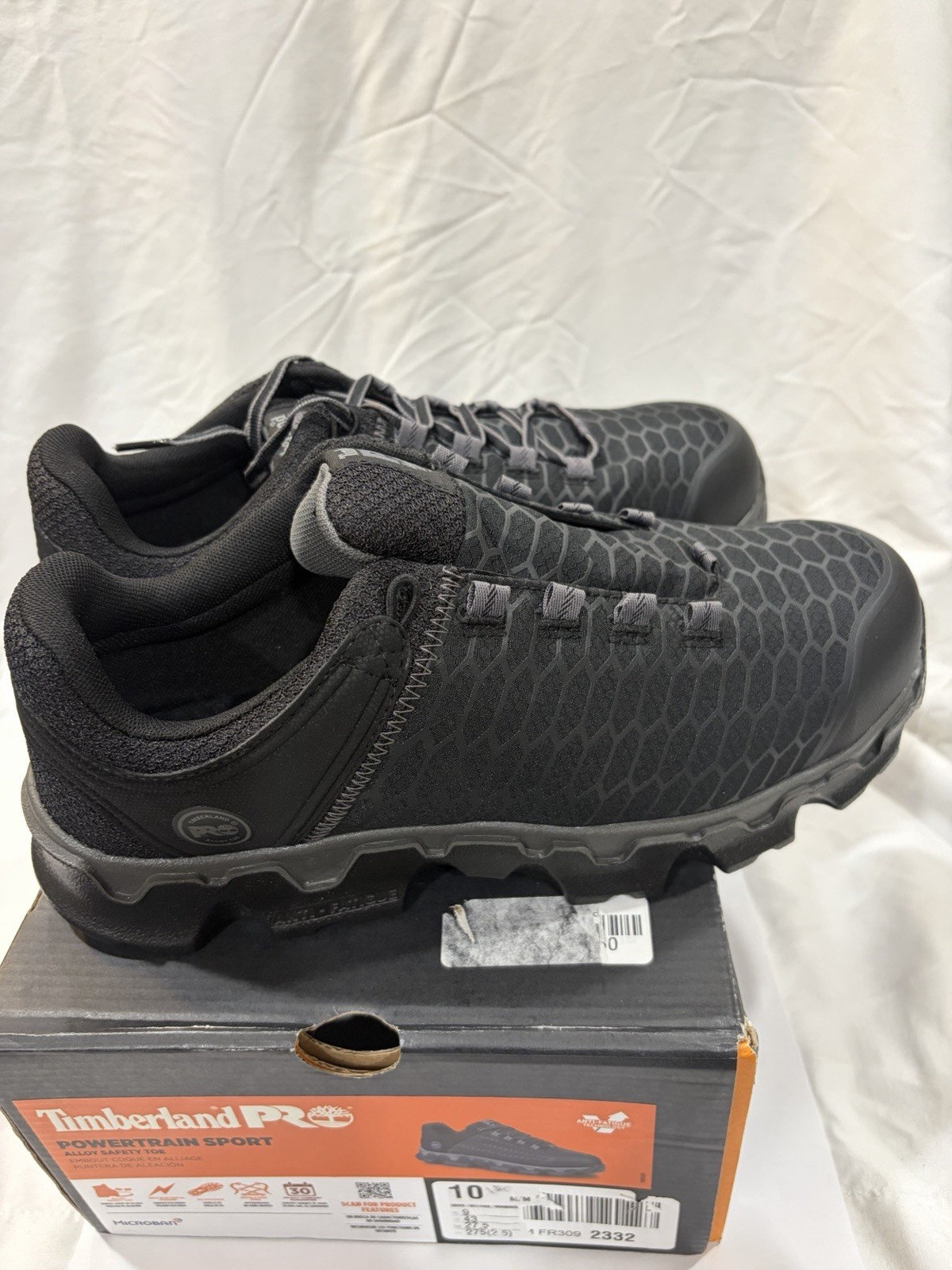 Timberland Pro Men’s Powertrain Sport Alloy Toe Work Sneaker in Black, Size 10 M