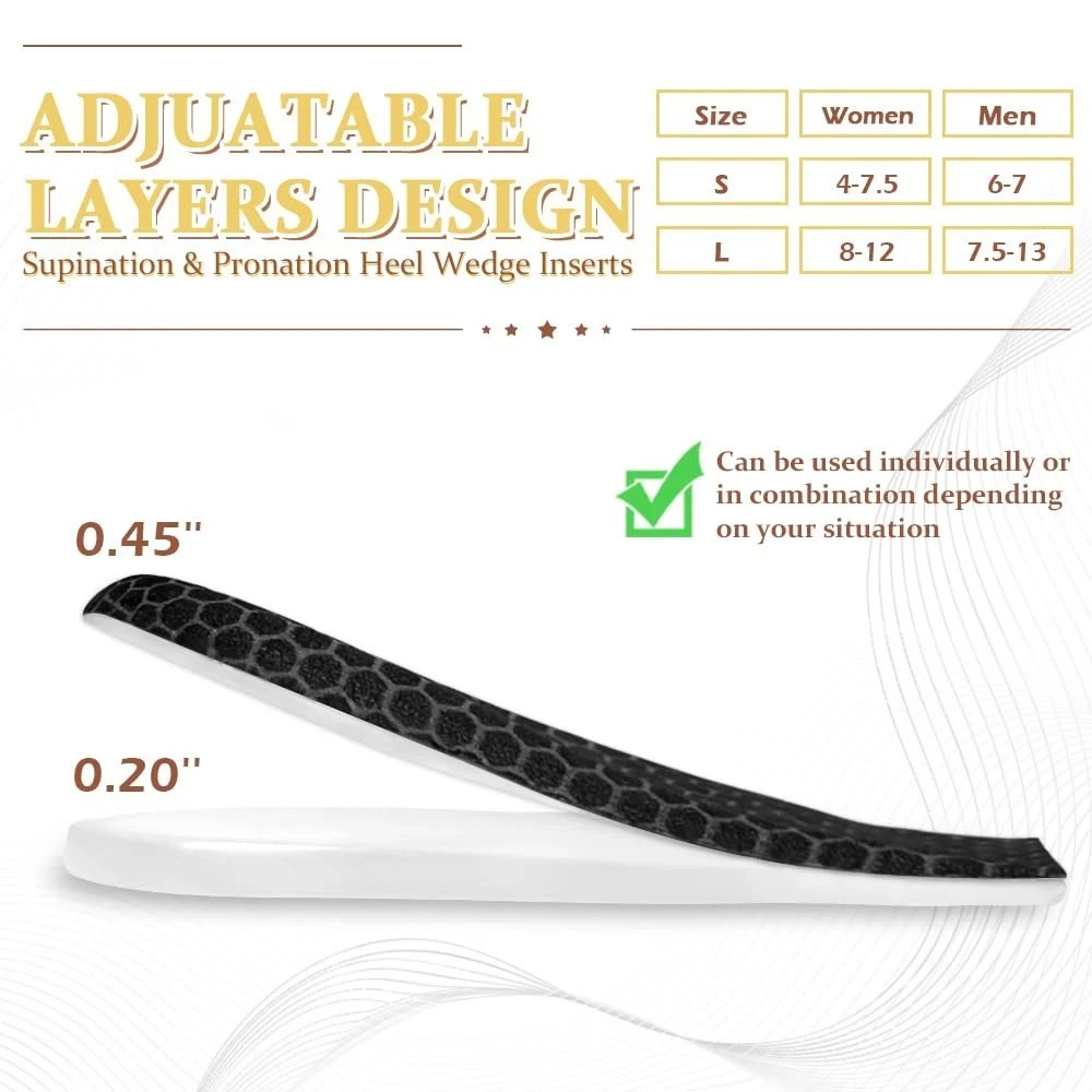 Corrective Insoles for Supination & Over-Pronation, Orthotics Medial & Latera…