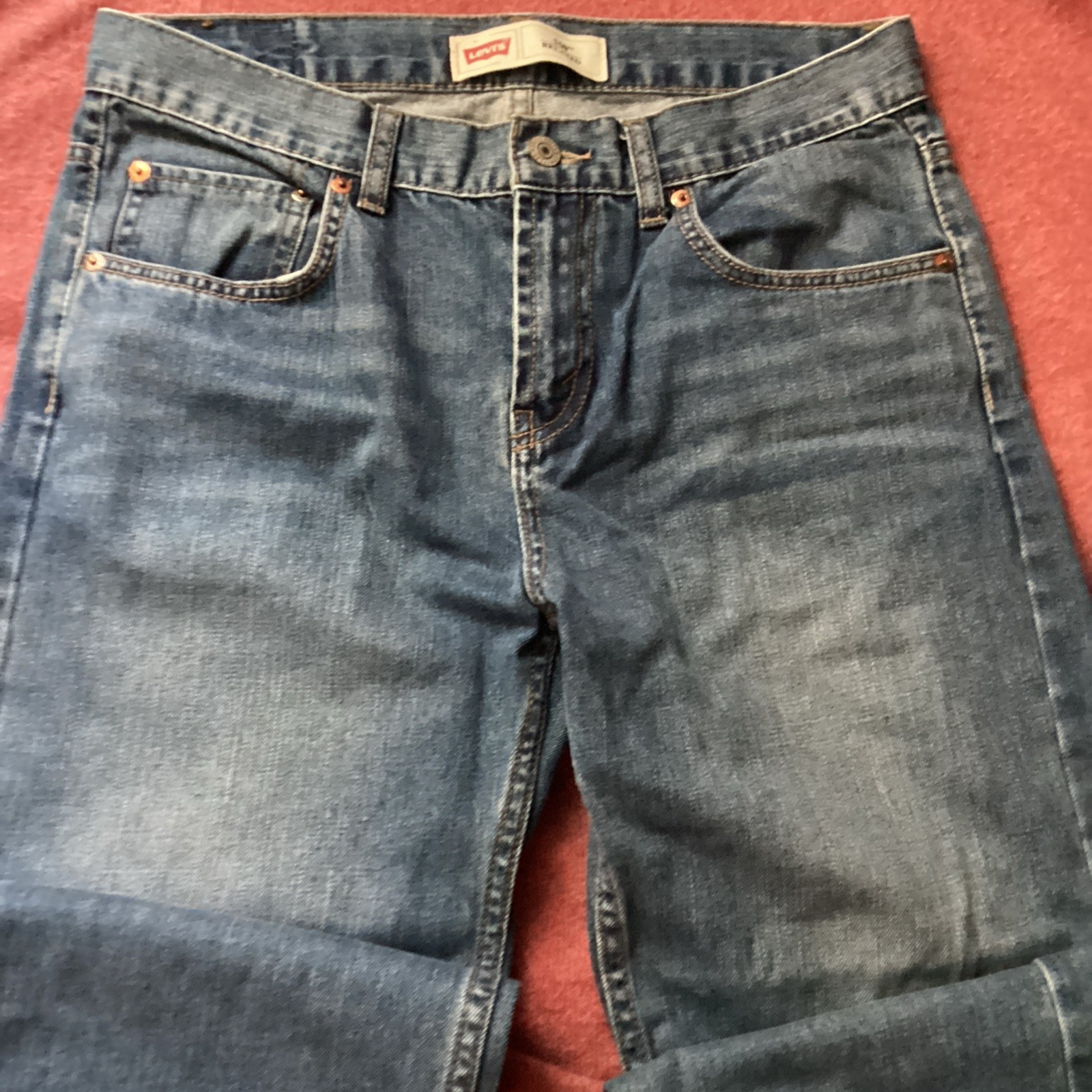 Levi’s 550 Relaxed Fit medium wash straight leg denim jeans Size 18Reg 29×29
