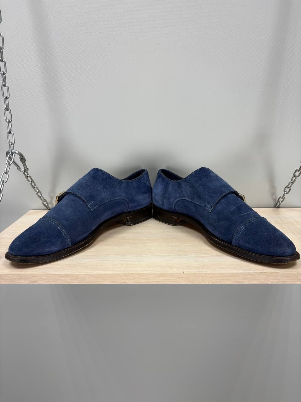 Mens shoes Santoni Size 8 Color Blue Duties Paid (USA)