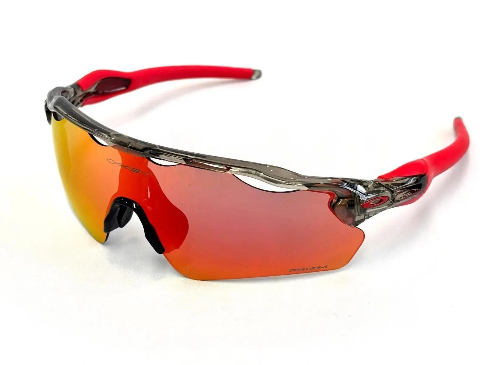 Oakley Radar EV Path Sunglasses Transparent Grey/Orange Prizm Lenses OO9208-5238