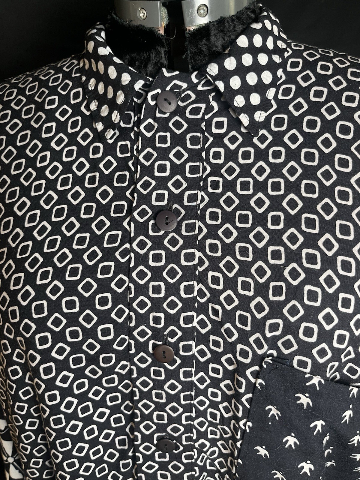 Vintage 90’s Oversized Multi Patterned Long Sleeve Shirt by ‘We Be Bop’ Sz XL-2X