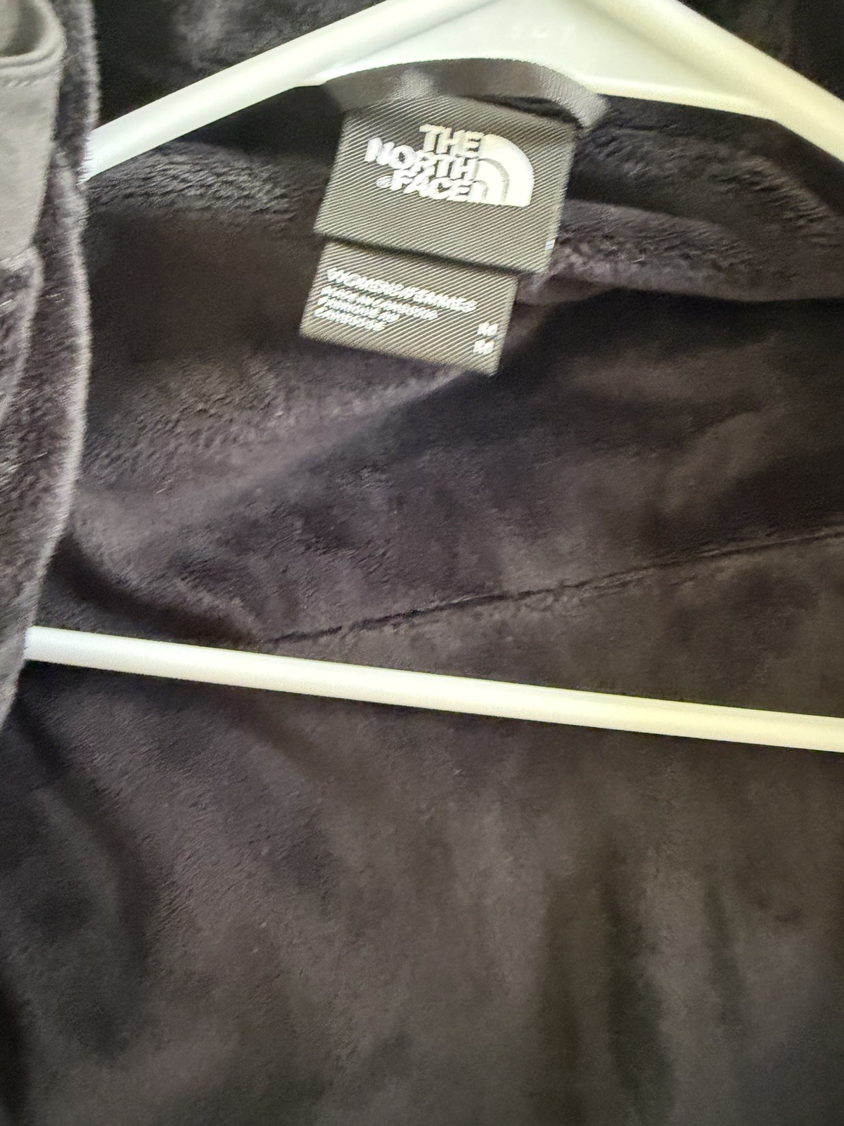 The North Face Womens WindWall Hooded Trench Coat fleece Black Belted Size M